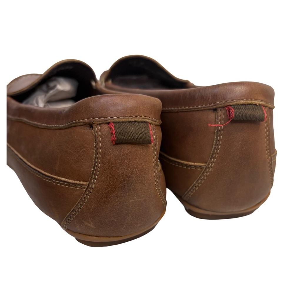 NEW! Allen Edmonds 13D Tan Leather Driving Loafers Slip-On Shoes - Picture 3 of 11